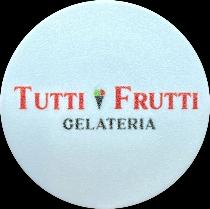 Eischip Rückseite – Tutti Frutti Logo