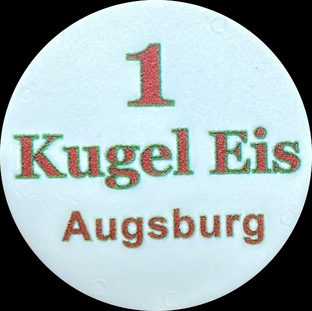 Eischip Vorderseite – 1 Kugel Eis